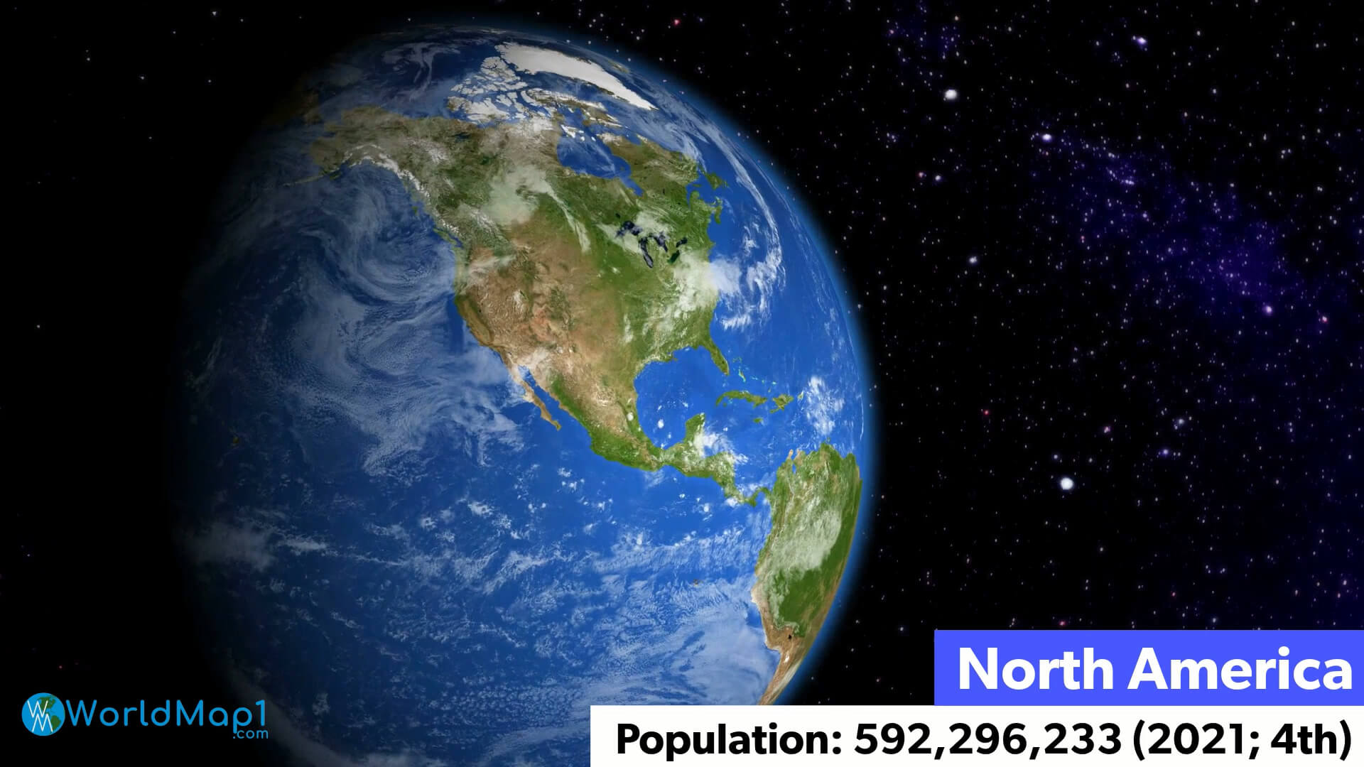 North America Population and Map